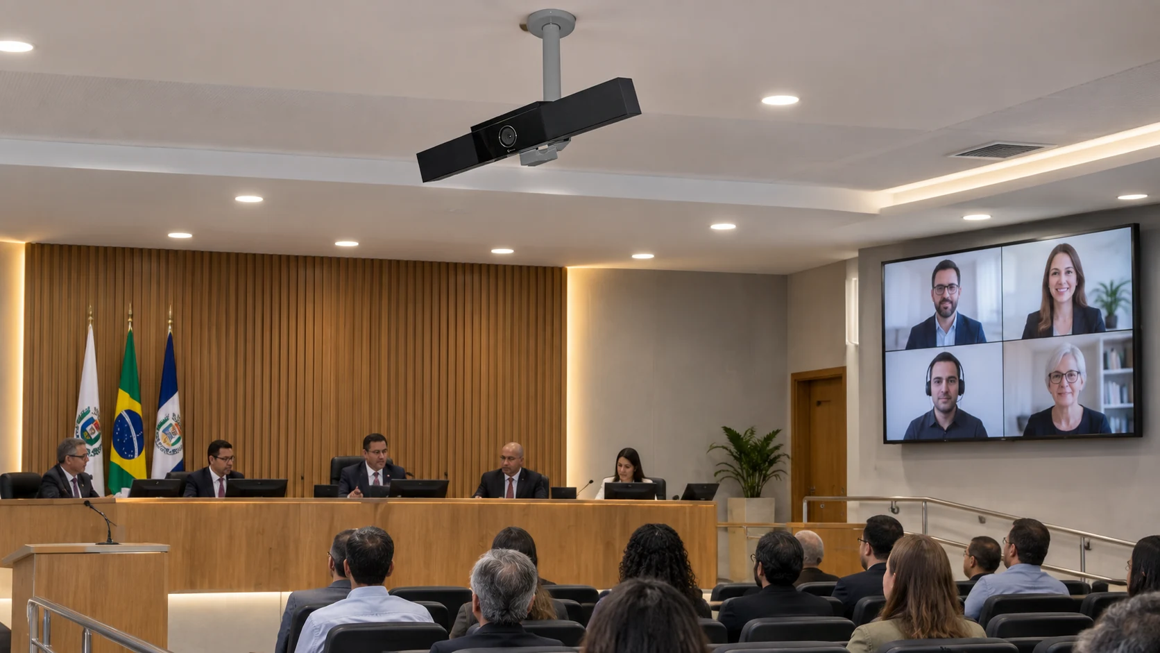 Suporte de Teto para EagleEye USB / A.K.A MSR Câmera — Sessão pública com câmera suspensa
