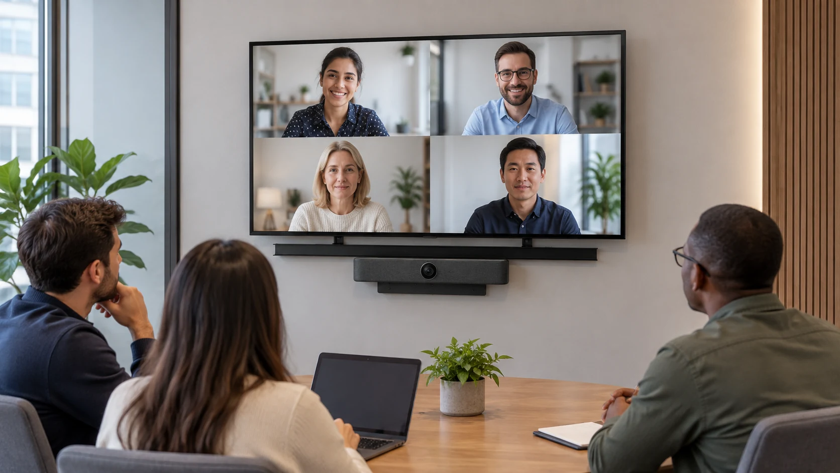 Kit de Montagem para Monitores UVC Yealink, X50 e X52 em reunião
