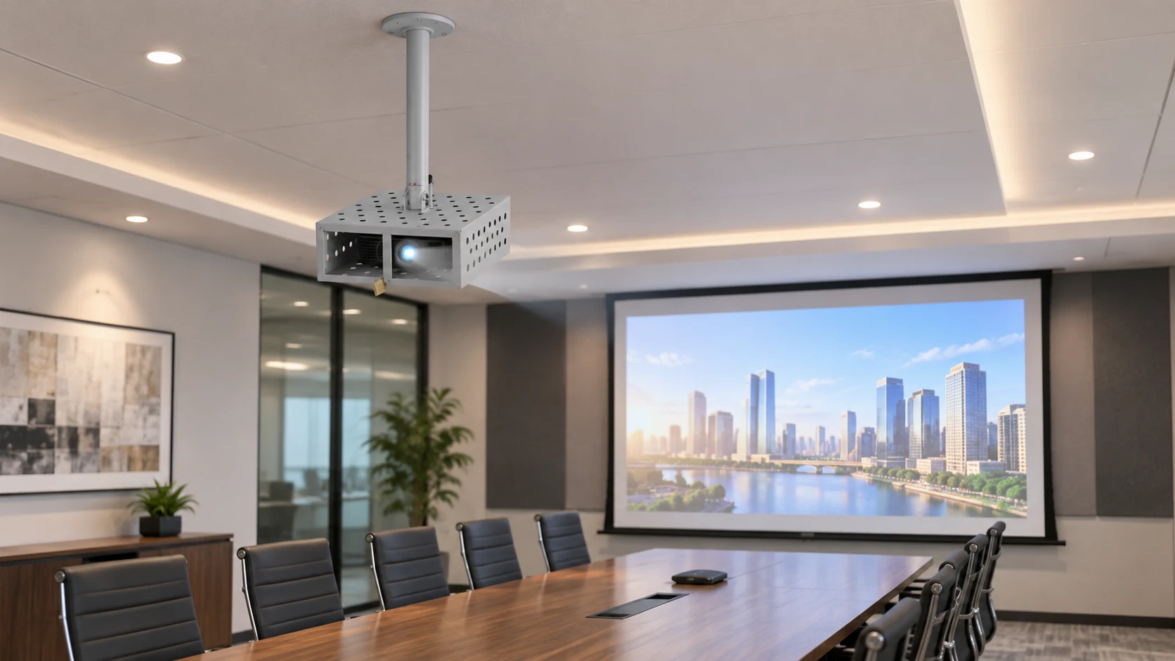 Suporte Line Gaiola Universal — Sala de conferência