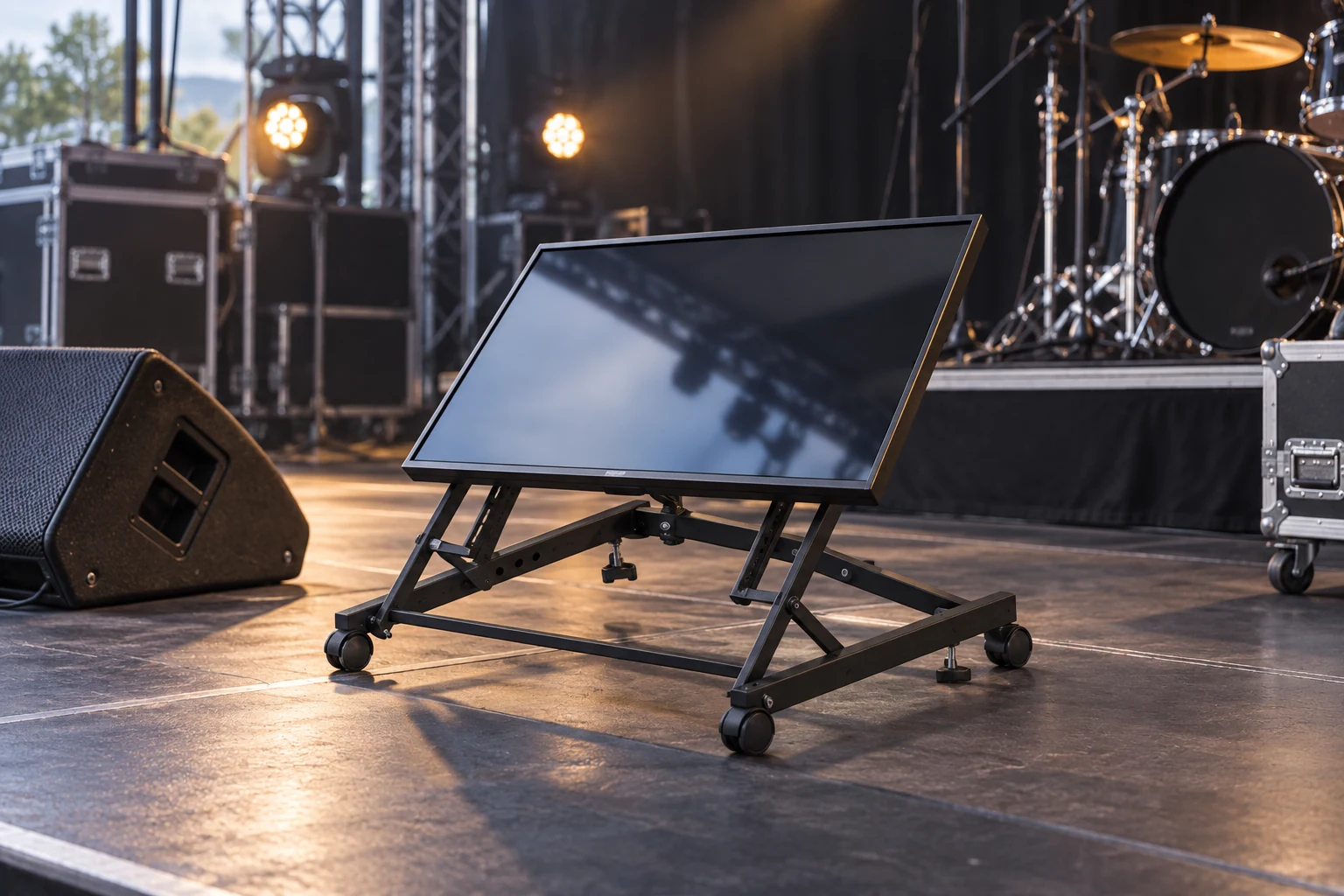 Suporte Piso de Retorno — Palco musical