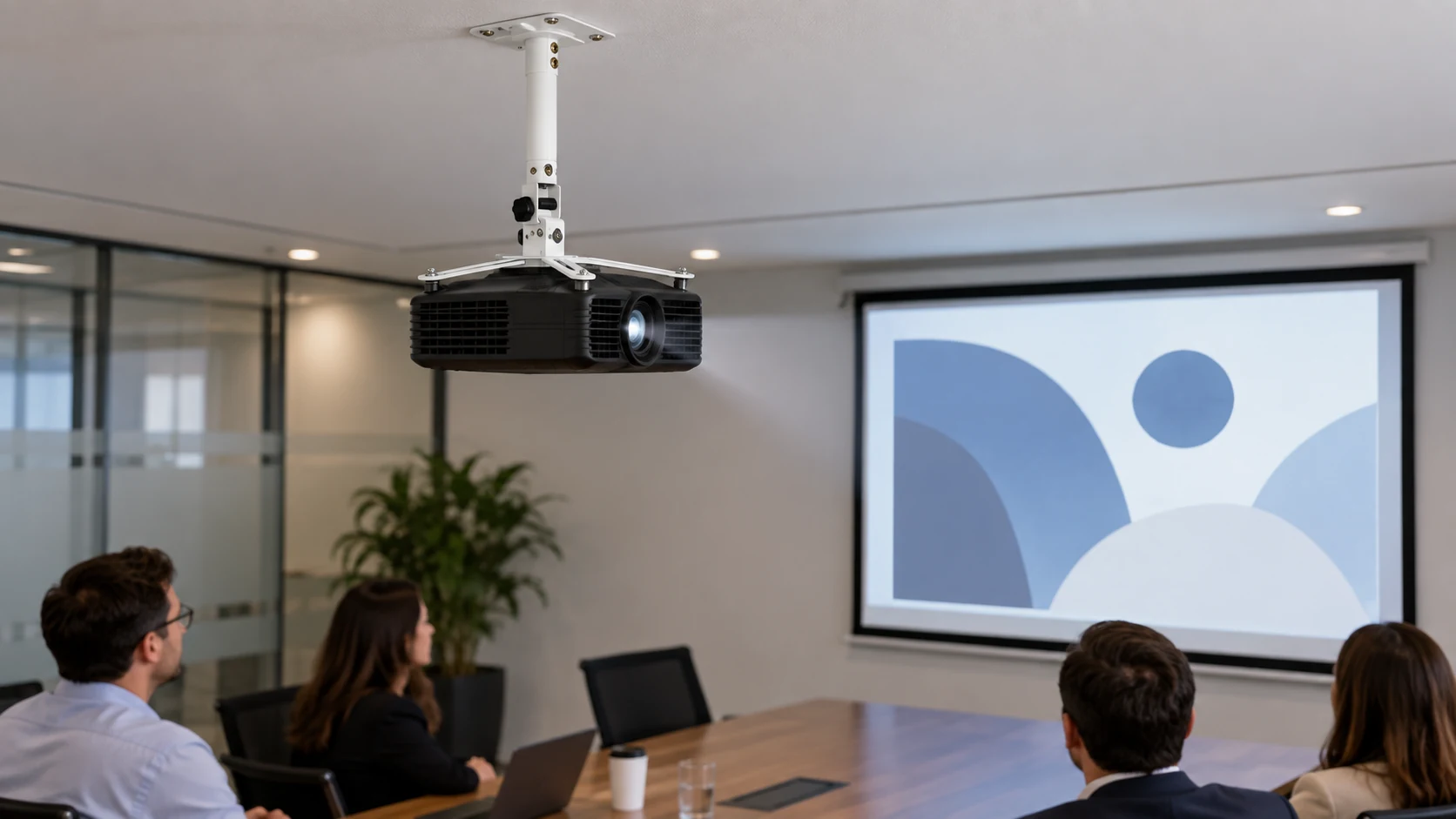 Suporte para Projetor Teto/Parede Curta Line G1 — Sala de reunião