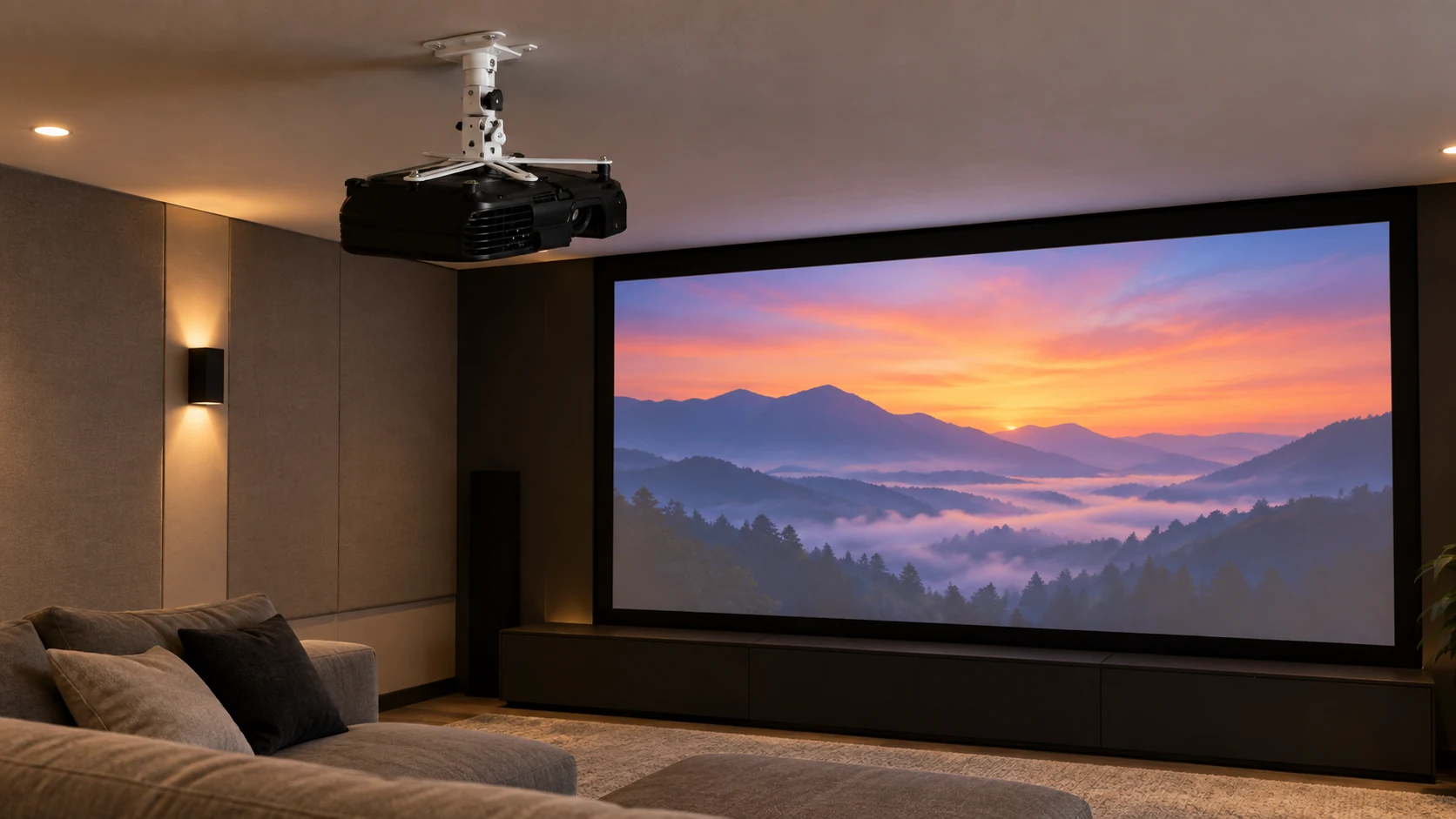 Suporte para Projetor Teto/Parede Curtíssima Line G1 — Cinema residencial