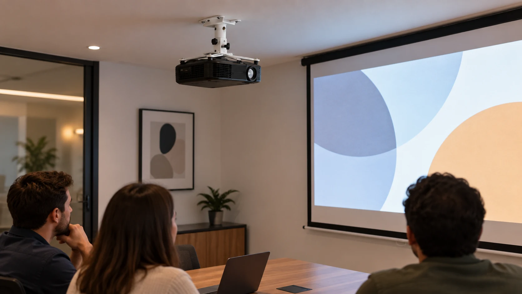 Suporte para Projetor Teto/Parede Curtíssima Line G1 — Sala compacta de reunião