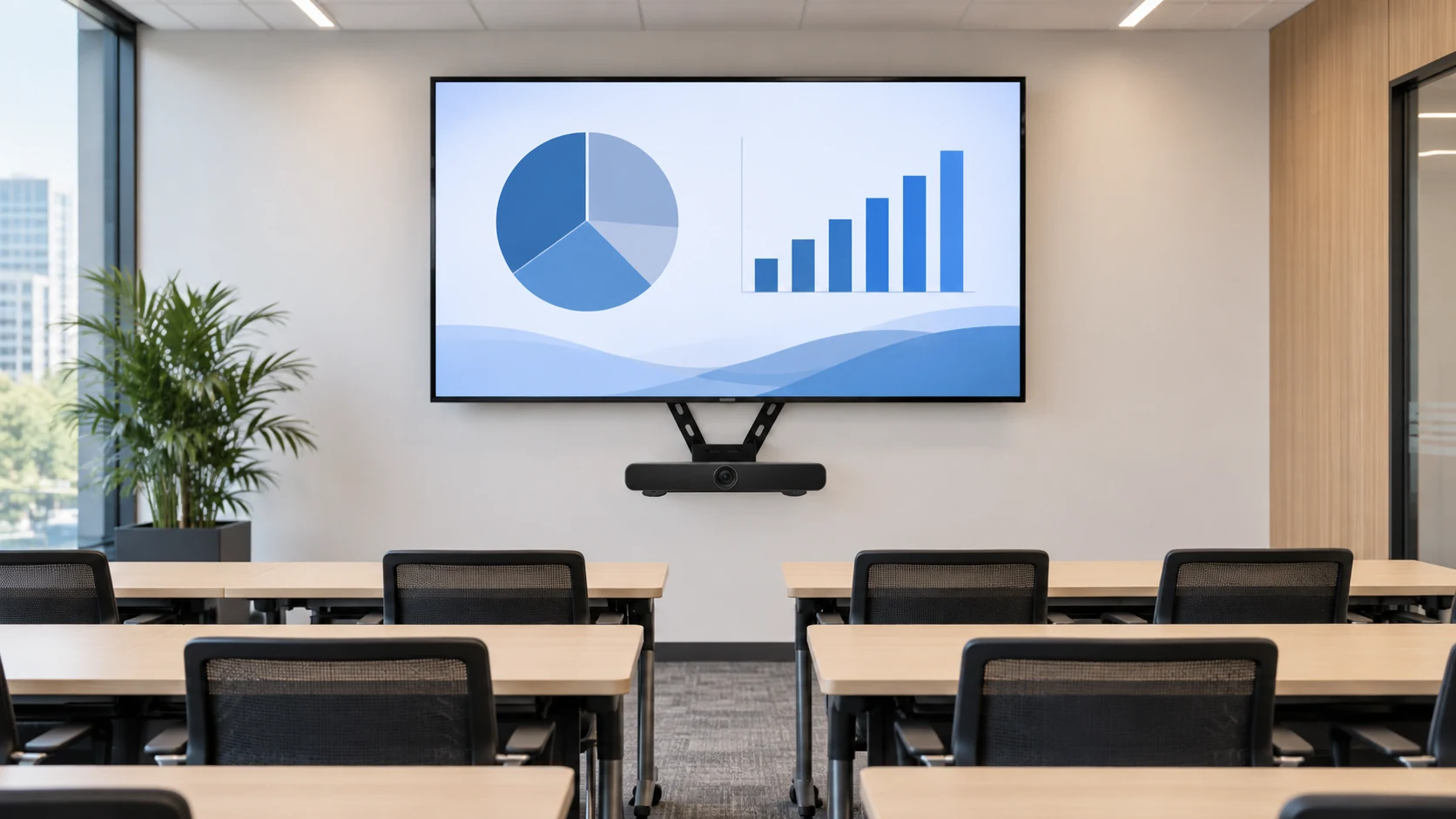 Suporte de TV para Rally Bar, Rally Bar Mini e Rally Câmera — Treinamento corporativo híbrido