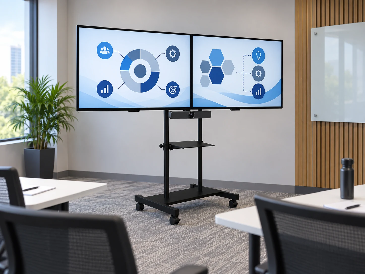 Suporte Solo SSM 4065 02 TVs — Treinamento corporativo