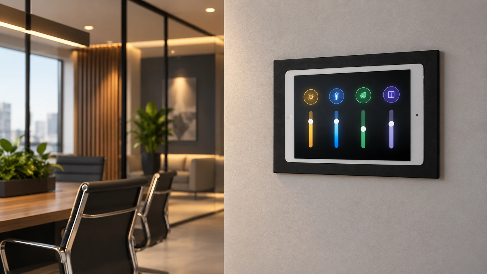 Suporte para Sistema de Controle para Tablet Parede — Controle de sala