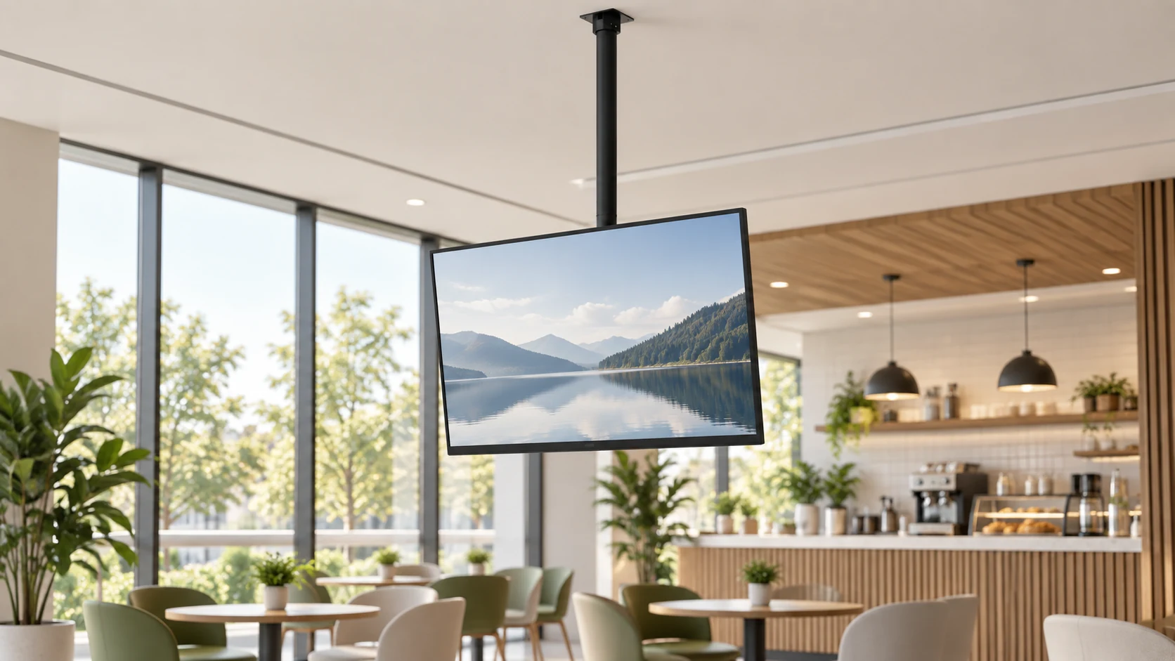 Suporte de Teto para TV de 32" a 55" — Comunicação em espaço colaborativo