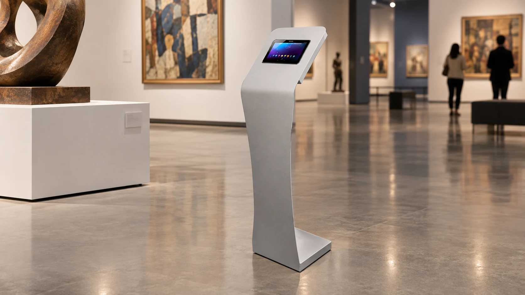 Totem Pedestal para Tablet — Museu e consulta interativa