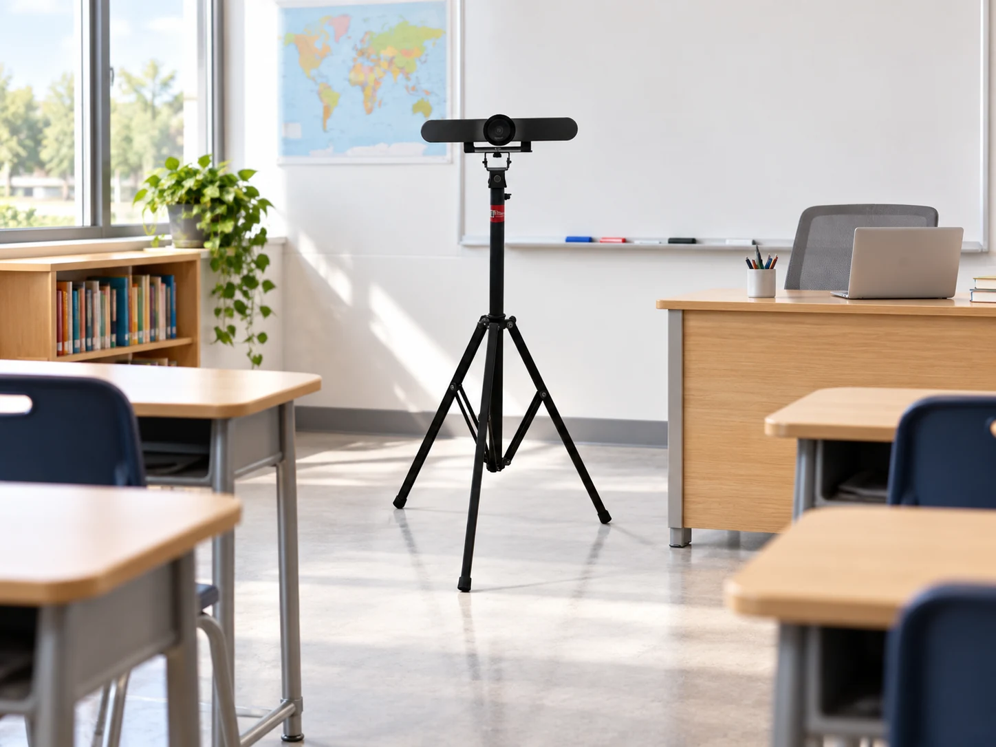 Suporte Tripé de Videoconferência Universal — Sala de aula